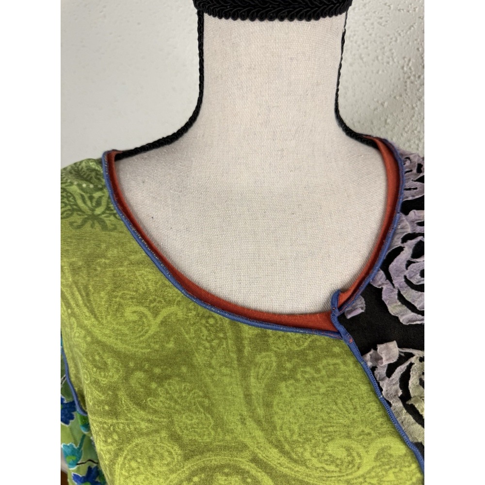 Vintage Save The Queen! Mesh Patchwork Top Iconic 1990's 2000's Y2K Size M Rare - Picture 6 of 10